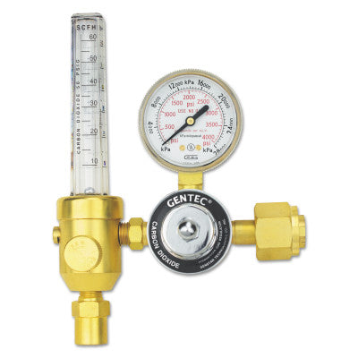 Flowmeters/Regulators, Carbon Dioxide, CGA 580, 4,000 psi inlet