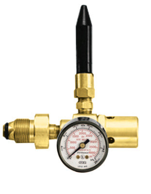 Balloon Filler Regulators, CGA 580 Hand Tight, 3,000 psi inlet