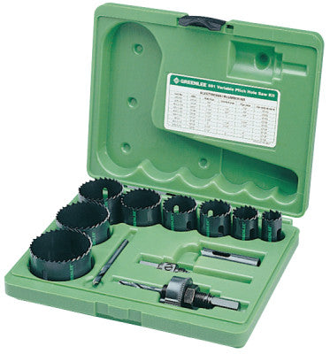 Bi-Metal Hole Saw Kits, 3/4 in - 2 1/2 in Cut Diam.