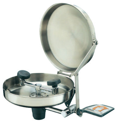 Wall Mounted Eye/Face Washes, 11 1/2 in, Stainless steel with Cover