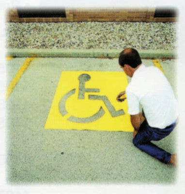 43" HIGH HANDICAPPED SYMBOL PARKING LOT