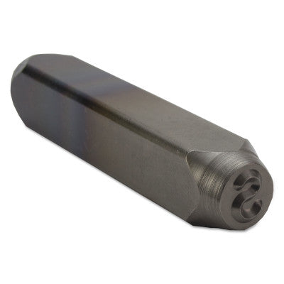 Heavy Duty Steel Hand Stamps, 3 1/8 in, S, Steel
