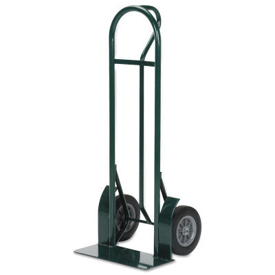 Steel Hand Truck, 600lb Cap., 8x20" Plate, Vertical Loop, Solid Rubber Wheel