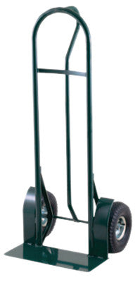 Steel Hand Truck, 600lb Cap., 8x20" Plate, Vertical Loop, Pneumatic Wheel