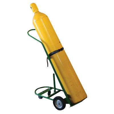 Cylinder Racks, Holds 1 Cylinder, 8 in Semi-Pneumatic Wheels