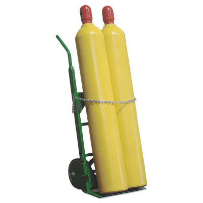 Industrial Series Carts, Holds (2) 12.5" Cylinders, 10 in Pneumatic Wheels,