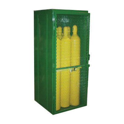 Cylinder Storage Cages, Holds 9 Cylinders, 72 in x 34 in x 32 in