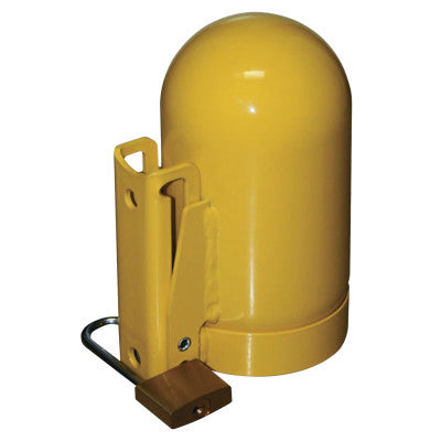 Cylinder Caps, Steel, High Pressure, 3 1/8 in dia., Yellow