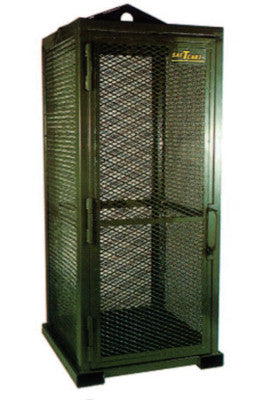 Storage Series Cylinder Cage, Locking Door, (9) Hi-Pressure Cylinders