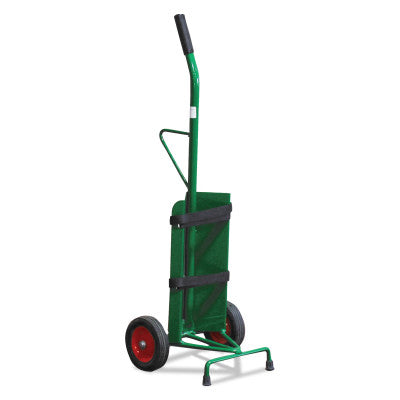 UCT Series Carts, Holds 1 Cylinder, 6 in Semi-Pneumatic Wheels