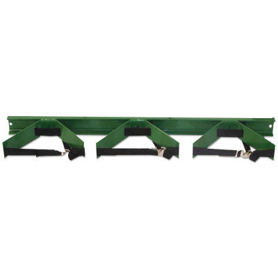 Wall Brackets, Cylinder Bracket, Steel, 42 in x 6 1/2 in x 3 in, Green