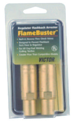 Flamebuster Plus Torch Flashback Arrestors, FBP-1; Heavy Duty, Oxy/Fuel, Torch