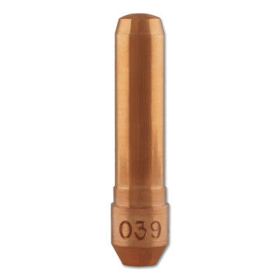 Centerfire Contact Tip, 0.039 in Tip ID, 1.5 in Long, Non-Threaded, Tapered Base
