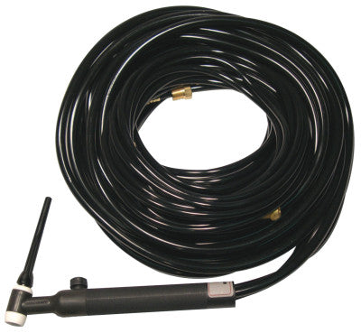 WP-18V Water Cooled Tig Torch Kit, Angled Head, 1 3/8 in, 25 ft Cable