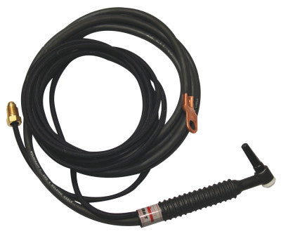 WP-9-25-R Air Cooled Tig Torch Kit, Angled Head, 3/4 in Handle, 25 ft Cable