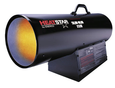 Portable Propane/Natural Gas Forced Air Heaters, 400,000 Btu/h, 100 lb, 115 V