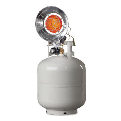 Portable Propane Radiant Heaters, 14,000 Btu/h, 1.5 h