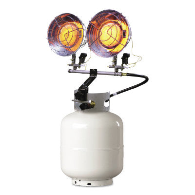 Portable Propane Radiant Heaters, 20,000 Btu/h, 15 h