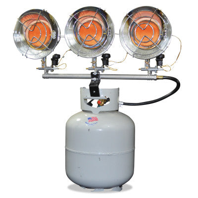 Portable Propane Radiant Heaters, 42,000 Btu/h, 43 h