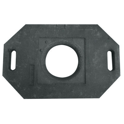 Delineator Tall Cone Base, 30 lb, Rubber, Black
