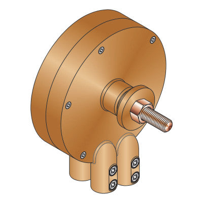 Heavy Duty Rotary Ground Clamps, 1,500 A, 3/0 - 4/0