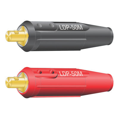 International Dinse Machine Plug Set, Single Oval-Point Screw Connection