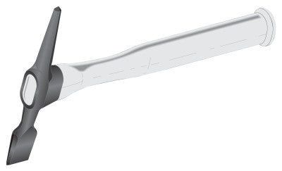 Chipping Hammers, 12 in, 16 oz Head, Chisel and Pick, Plastic Handle