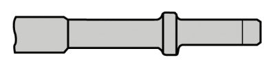 Straight Fuller Chisels, 12 in, 0.68 in Dia., Round