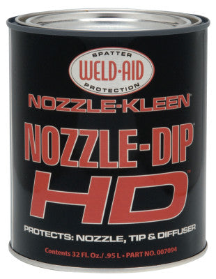 Nozzle Dip Gel Heavy Duty Anti-Spatters, 1 Qt Can, Amber-Clear