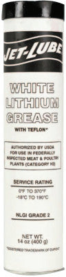 White Lithium Grease w/PTFE, 14 oz, Can