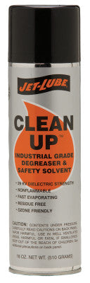 Clean-Up Industrial Safety Solvent/Cleaners, 18 oz Aerosol Can