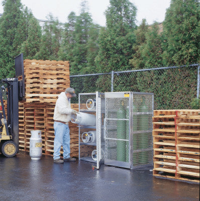 Aluminum Cylinder Lockers, Up to 10 Gas Cylinders