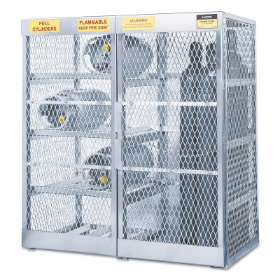 Aluminum Cylinder Lockers, Up to 8 Horizontal; and 10 Vertical Cylinders