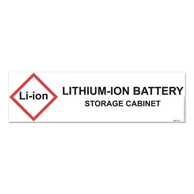 LABEL HAZARDOUS CAB LITHIUM IO