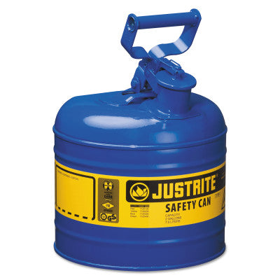 Type I Safety Cans, Kerosene, 2 gal, Blue