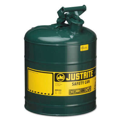 Type I Safety Cans, Oils, 5 gal, Green