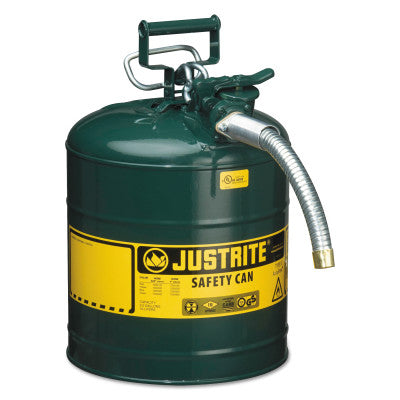 Type II AccuFlow Safety Cans, Oils, 5 gal, Green