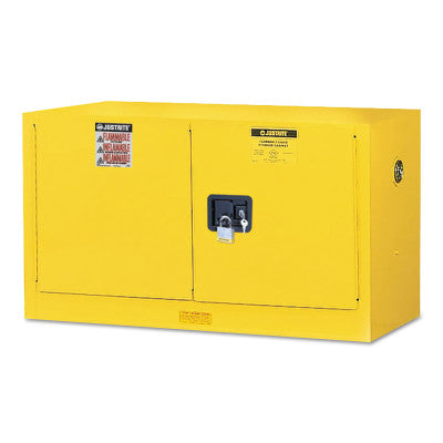 Yellow Wall Mount Cabinets, Manual-Closing Cabinet, 17 Gallon