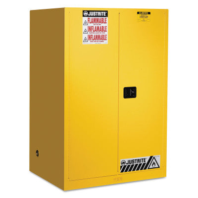 Yellow Safety Cabinets for Flammables, Self-Closing Cabinet, 90 Gallon