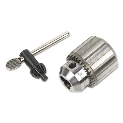 Heavy Duty Plain Bearing Chucks, K3, 0.04 in-1/2 in Cap., Jacobs 33JT Female