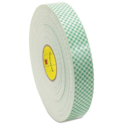 Double Coated Urethane Foam Tapes 4016, 3/4 in X 36 yd, 62 mil, Off-White