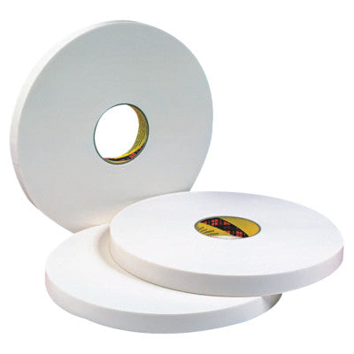 Double Coated Urethane Foam Tapes 4016, 1 in x 36 yd, 1/16 in, Natural