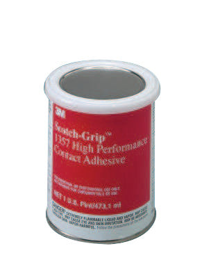 Scotch-Grip High Performance Contact Adhesive 1357, 1 pt, Can, Gray-Olive