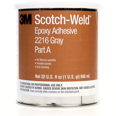 Scotch-Weld Epoxy Adhesives, 1 qt Can, Gray; White