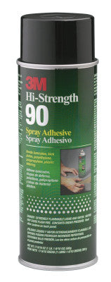 Hi-Strength 90 Spray Adhesive, 24 oz, Aerosol Can, Clear