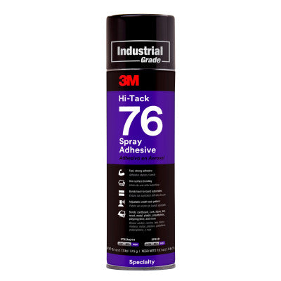 Hi-Tack 76 Spray Adhesives, 24 oz Tube, Clear/Amber