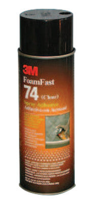 FoamFast 74 Spray Adhesive, 16.9 oz, Aerosol Can, Clear