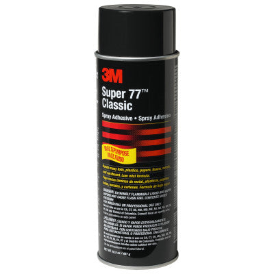 Super 77 Multi-Purpose Spray Adhesives, 16.5 oz Aerosol Can, Clear