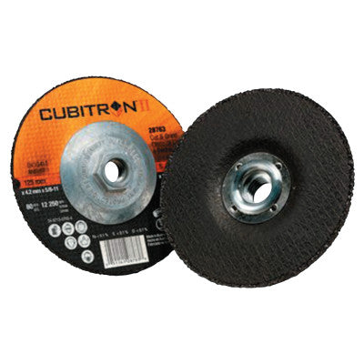 Cubitron II Cut & Grind Wheel, 4 1/2 in Dia, 1/8 in Thick, 7/8 in Arbor