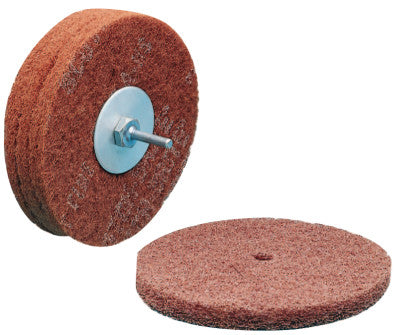 Scotch-Brite High Strength Discs, 6 X 1/2, 4,000 rpm, Aluminum Oxide,Very Fine